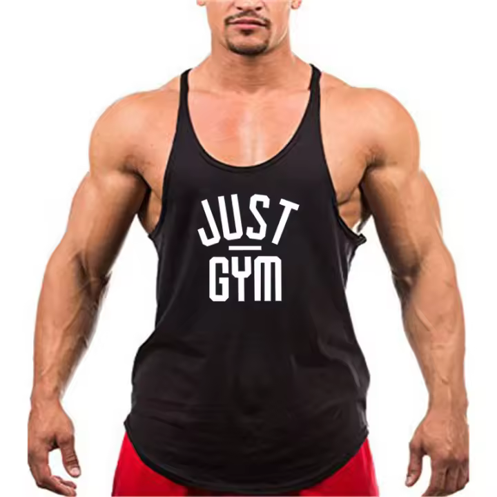 Camiseta sin Mangas de Cuerpa Muscular para Hombres Vestido Deportivo de Fitness con Estampado de Músculo - 1