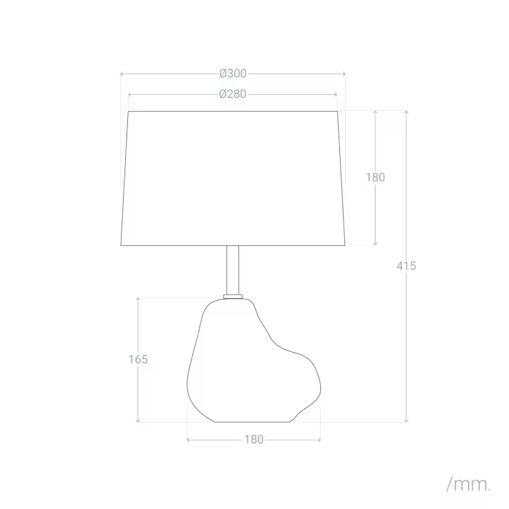 Ledkia Lámpara de Mesa Cerámica Bulga Artesanal Blanco y Marrón - 1