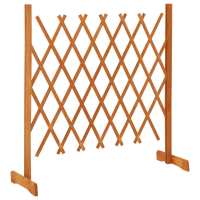 vidaXL Valla de jardín enrejada madera maciza de abeto 120x90 cm Color Naranja,  Gris,  y mas Perfecta para plantas y animales, múltiples usos malla para ventilación, seguridad, ventana, jardín - details 1