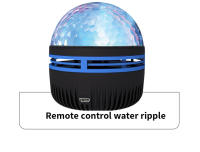 Lámpara De Mesa Creativa Con Proyección De Ondas De Agua Y Estrellas Aurora Luz Nocturna Romántica Control Remoto Colorido - details 5