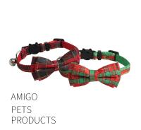 Accesorios Para Mascotas Serie Navidad Collar De Navidad Con Nudo Flor Triangular Para Gatos Y Perros Añade Un Ambiente Festivo - details 7