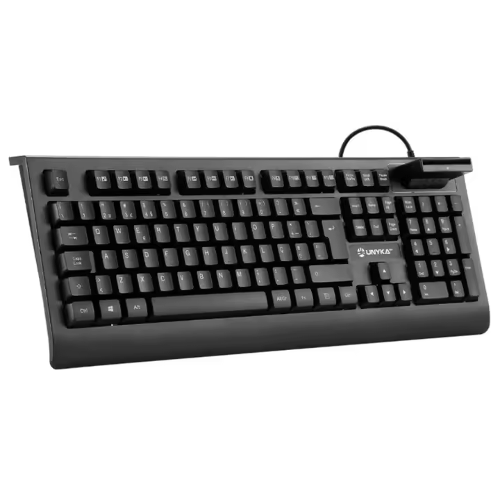 Teclado con Lector Inteligente de Tarjetas PORTUGUES UNYKAch KB918 - 1