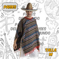 Disfraz Poncho Mexicano para Adulto - Talla M/L - Marca El Rey del Carnaval - details 0