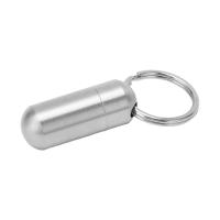 Portátil Llavero De Capsula Mini Botella De Medicamento En Acero Inoxidable Almacenamiento a Prueba De Agua Sellado Para Exteriores - details 1