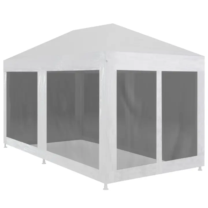 vidaXL Carpa de celebraciones con 6 paredes de malla 6x3 m - 1