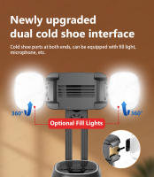Gimbal Estabilizador P05 Soporte De Teléfono Móvil Para Escritorio Con Control Por Gestos Y Luz Adicional Opcional Rota 360 Grados Compatible Con AI Y Control Remoto Negro - details 4
