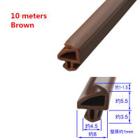 Tira De Sellado De Goma EPDM Para Ventanas Y Puertas De Vidrio 10M PK Impermeable Y Antirruido Tipo Acero Resistente Al Viento - details 8