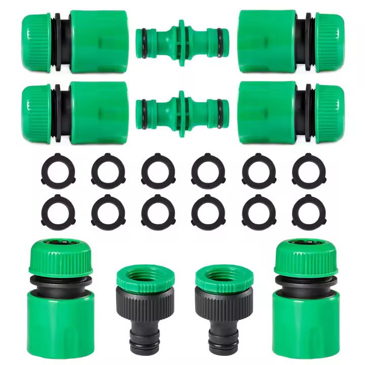 Conector De Agua Universal Para Jardín 4 Puntos Quick Connect Docking Soplador De Riego Sprinkler Tubo Conector Nipple - 1