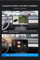 Protector De Marco De Pantalla De Silicona Para Tesla Model Y 3 2021-2024 Accesorios De Interior Del Coche Para Console Central - details 2