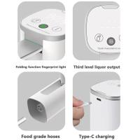 Dispensador De Vino Eléctrico Plegable Con Bomba De Vino Profesional Ajustable Extractor De Licor Y Whiskey Con Cierre Rápido - details 3