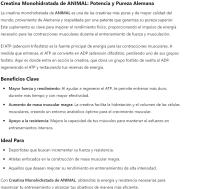 ANIMAL -CREATINA- Sin Sabor *500g* - details 1