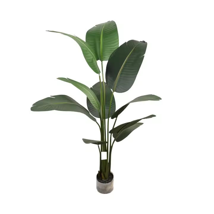 Poenia Arte Floral - Árbol Artificial Palmera Ave del Paraíso 170cm - REF 630533 - Decoración Duradera - 1