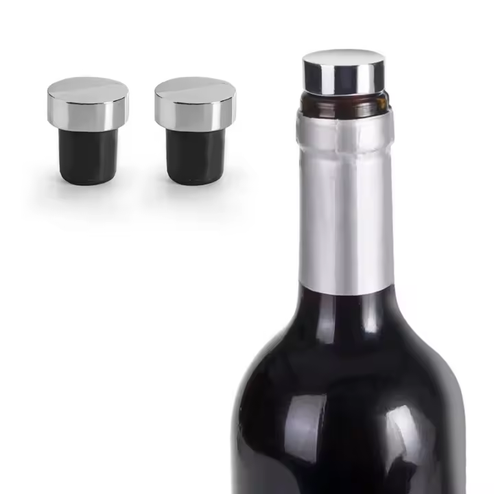 Set de dos tapones para vino Luxe de Ibili - 1