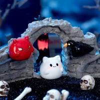 5Pcs Mini 3D Decoración De Halloween Bat Pumkin Fantasma Resina Miniatura Ornamentos Para Casa De Muñecas Accesorios DIY - details 7