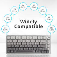 Nuevo Set De Keycaps MOA Gradient Grey PBT 134 Teclas Para Teclados Con Switches Cherry Gateron MX 5-lados Sublimación - details 4