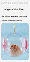 Bola De Rodar Para Hamster Juguete De Cristal Transpirable Y Sin Atrancar Para Divertirse En Casa - details 6