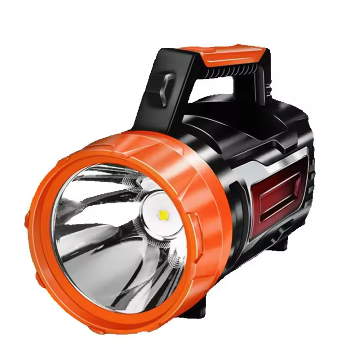 Nuevo reflector portátil para exteriores, impermeable, con carga USB, luz de camping, linterna LED, manivela, generación de energía - 1
