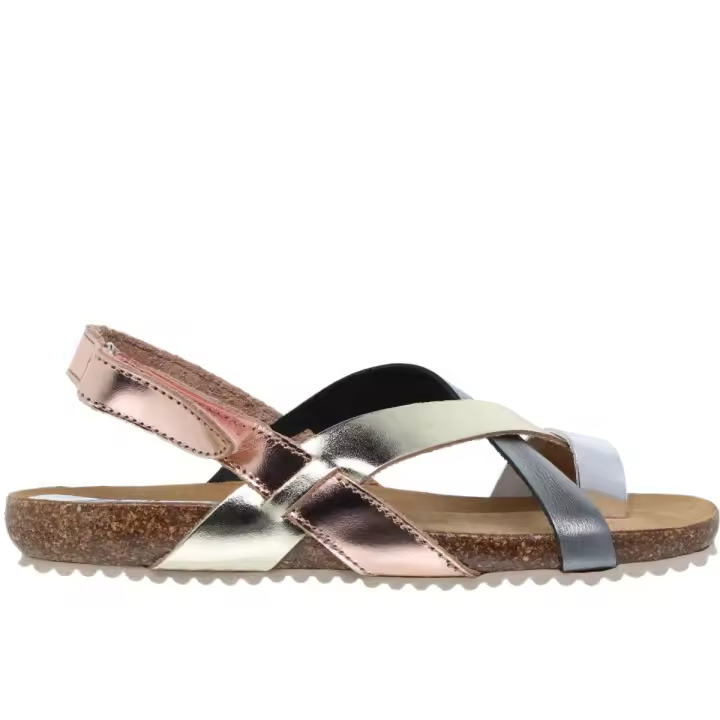 Sandalias Bio de Piel metalizada by Blusandal Piel Piel Bio de Piel - 1