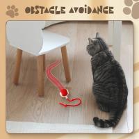 2 piezas 360 ° Smart Automat Rolling Pet Ball, movimiento irregular recargable para gatos y perros, Rojo - details 2