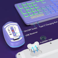 Teclado Y Ratón Inalámbricos Con Iluminación Retroiluminada Recargable JOMAA Set De Teclado Completo De 108 Teclas Y Ratón Para Desktop Laptop Tablet - details 8