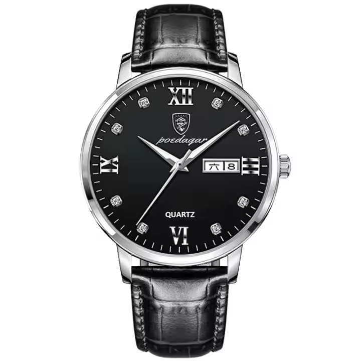 Reloj de cuarzo ultrafino para hombre, luminoso y resistente al agua, de marca. - 1