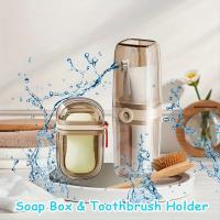 Juego De Caja De Detergente Y Portajabón De Viaje Duradero De Plástico Accesorios De Baño Perfectos Para Camping - details 9