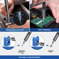 Juego De Destornilladores Eléctricos 28 En 1 Recargable Inalámbrico Herramienta De Precisión Con Bit Magnético Para Xiaomi Pen Kit De Herramientas De Poder Móvil - details 3