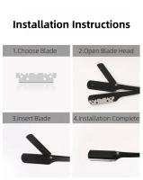 Afeitadora Manual Para Hombres Con Patrón Pintado 3D Cuchilla De Acero Inoxidable Marco De Afeitar Para Barba Y Afeitado Del Rostro - details 9