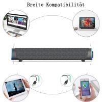 Altavoces para computadora, altavoces pequeños para PC con alimentación USB, RGB colorido - details 1