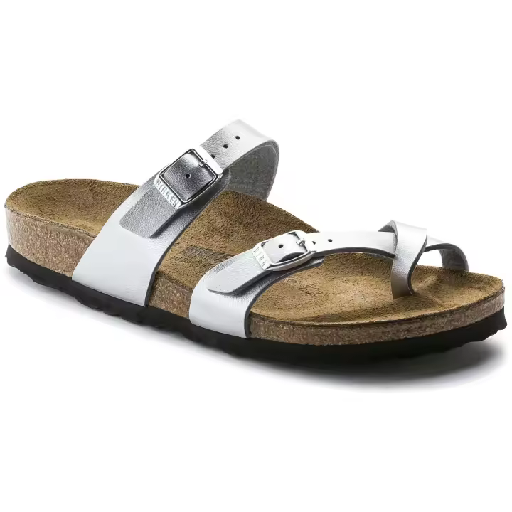 Sandalias Birkenstock Mayari Birko-Flor para mujer en color plateado - 1
