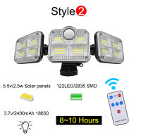 Lámpara De Seguridad Solar Impermeable Con Sensor De Movimiento 122/333 LED Para Iluminación Exterior Decoración De Jardín Luz De Calle Sconce Spotlights - details 2