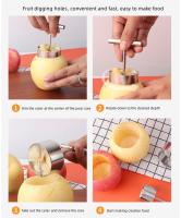 Extrctor De Núcleo De Frutas Acero Inoxidable Cortador De Peras Y Manzanas Separador De Núcleos Para Accesorios De Cocina - details 4