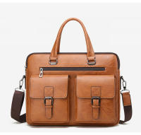 Bolso De Negocios Para Hombre De Lujo En Cuero PU Bolso De Mano Para Laptop Y Archivos A4 Estilo Oficina Y Almuerzo - details 11