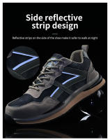 Zapatos de Trabajo de Moda Antichoque con Punta de Acero Cómodos Resistentes a la Perforación y Antideslizantes para Hombres - details 4