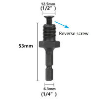 Adaptador De Rosca Para Taladro 1/4 Pulgada Hexagonal a 1/2 Pulgada 3/8 Pulgada Macho Convertidor De Bits De Taladro Eléctrico Cambio Rápido - details 5