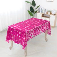 Mantel De Fiesta Tema Rosa Para Niñas Decoración De Cumpleaños Y Boda De Princesa Cubierta De Mesa Para Bebés De 1 Año Supplies - details 4