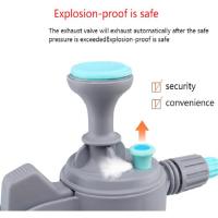 Botella De Rociador De Agua Con Presión Manual 2L Para Jardín Y Agricultura Compresor De Aire Rojo Y Blanco Herramienta De Riego - details 4