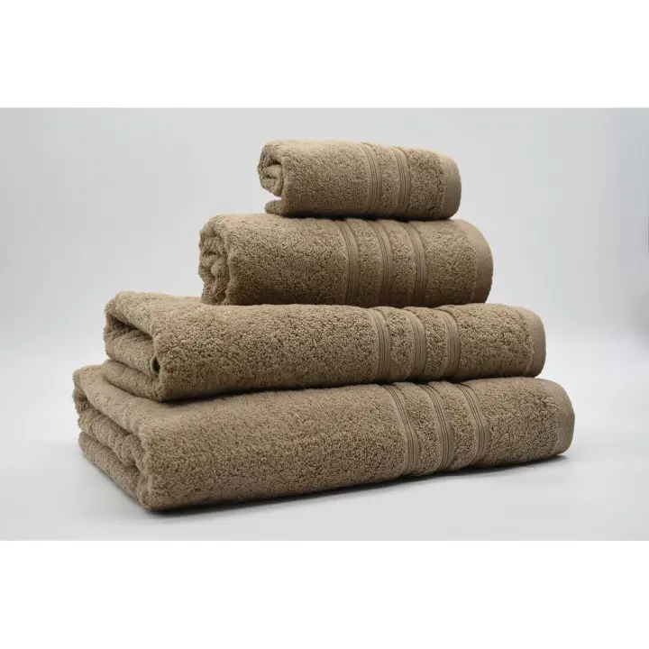 Toalla 100% Algodón de Rizo Americano 500 Gr/m2 Castaño Vidal Home (Medidas: 30x50cm, 50x100cm, 70x140cm, 100x150cm) - 1