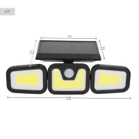 Aktive - Pack 4 Apliques LED solares, 350 lúmenes, sensor de movimiento, 3 modos de iluminación, batería solar, autonomía 8-10 horas, IP44, instalación sin cables - details 3