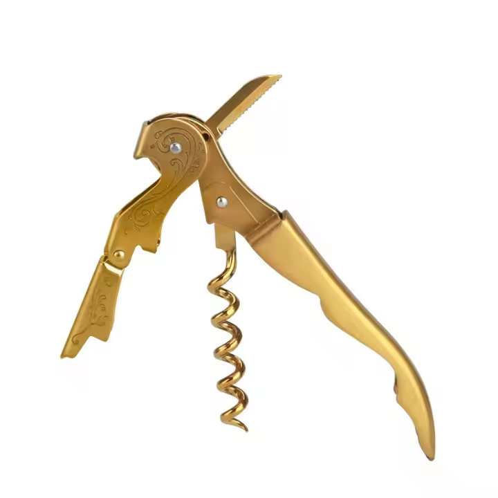 Abreventanas De Vino Viski Con Cuchillo De Bolsillo Resistente Al Año 2023 Accesorio De Botella De Vino Eco-amigable Y De Calidad Superior Regalo Para Bartenders - 1