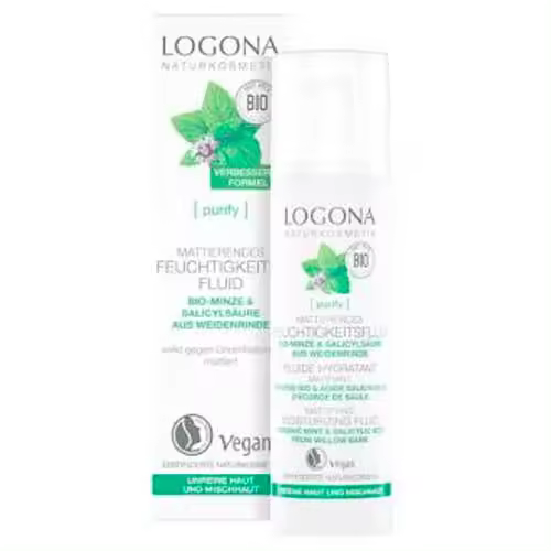 Logona Fluido Hidratante Matificante Menta 30Ml. - 1