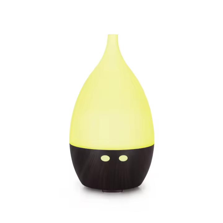 Humidificador de aromaterapia con gotas de agua de grano de madera de 130 ml, minimáquina de aromaterapia pequeña de 5 V, máquina de aromaterapia USB colorida. - 1