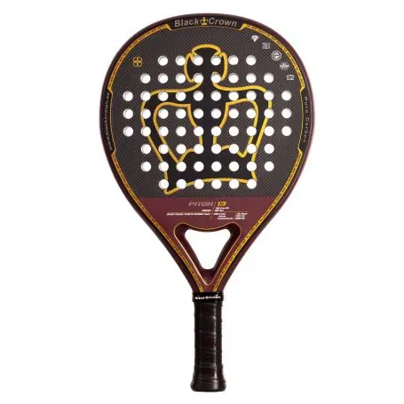 Pala de Pádel Black Crown piton 13 - Nivel Profesional, Potencia y Control + regalos - 1