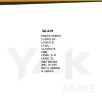 Pastillas de Freno Bicicleta - YB003 - Sram FORCE Series HYDRO Level Ultimate RED Serie RIVAL Serie S Serie - details 2
