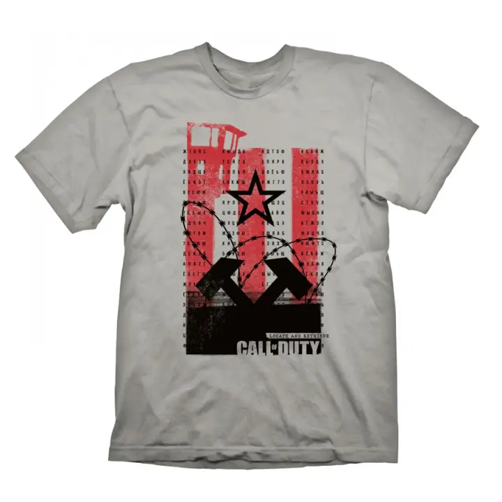 Camiseta Call of Duty Locate and Retrieve Gris Talla L - 1