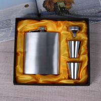 Botella De Alcohol Portátil De 8oz En Acero Inoxidable Flask De Billetera Para Exteriores Caja De Regalo Vino Y Vodka Contenedor De Bebida Herramientas De Bebida - details 3