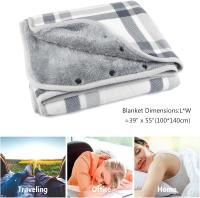 Manta portátil de franela, Manta con cinturón a Cuadros, Capa, Manta de Felpa, Manta para Mujer, Chal, Capa with Para bottom Cama, Sofá, Oficina - details 0