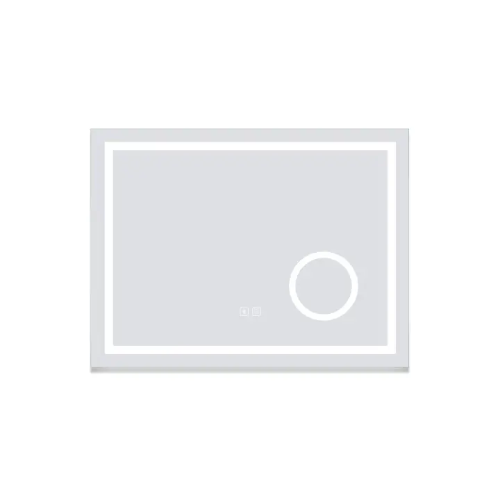 Aica Espejo de baño LED 80×60cm,Espejo de aumento,Bluetooth - 1