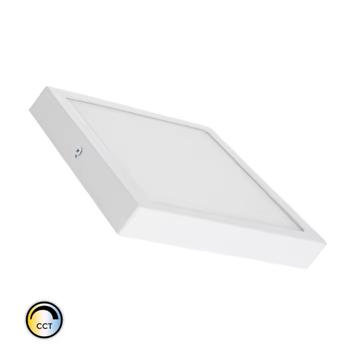 Ledkia Plafón LED 18W Cuadrado Superslim CCT Seleccionable 205x205 mm - 1