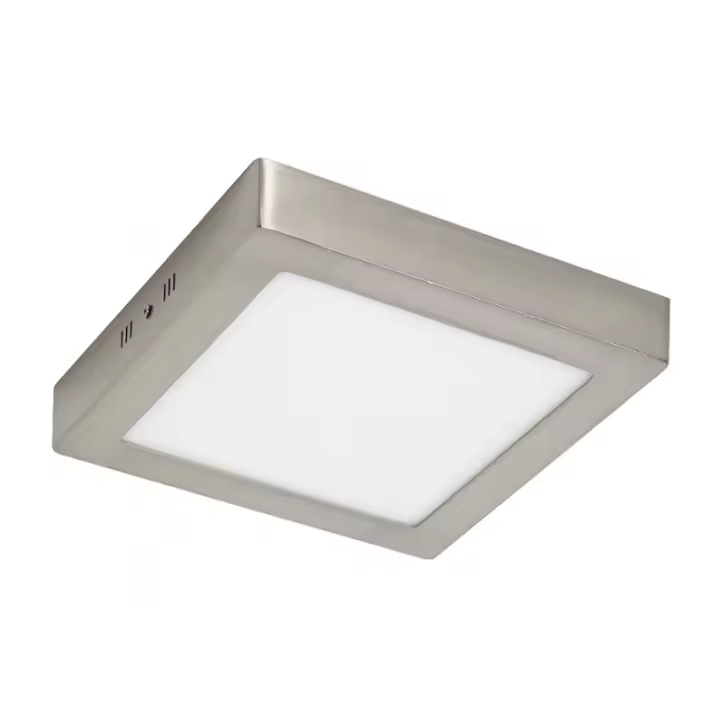 IluminaShop - Plafon LED Cuadrado de Techo Niquel 24W 1920LM - 1